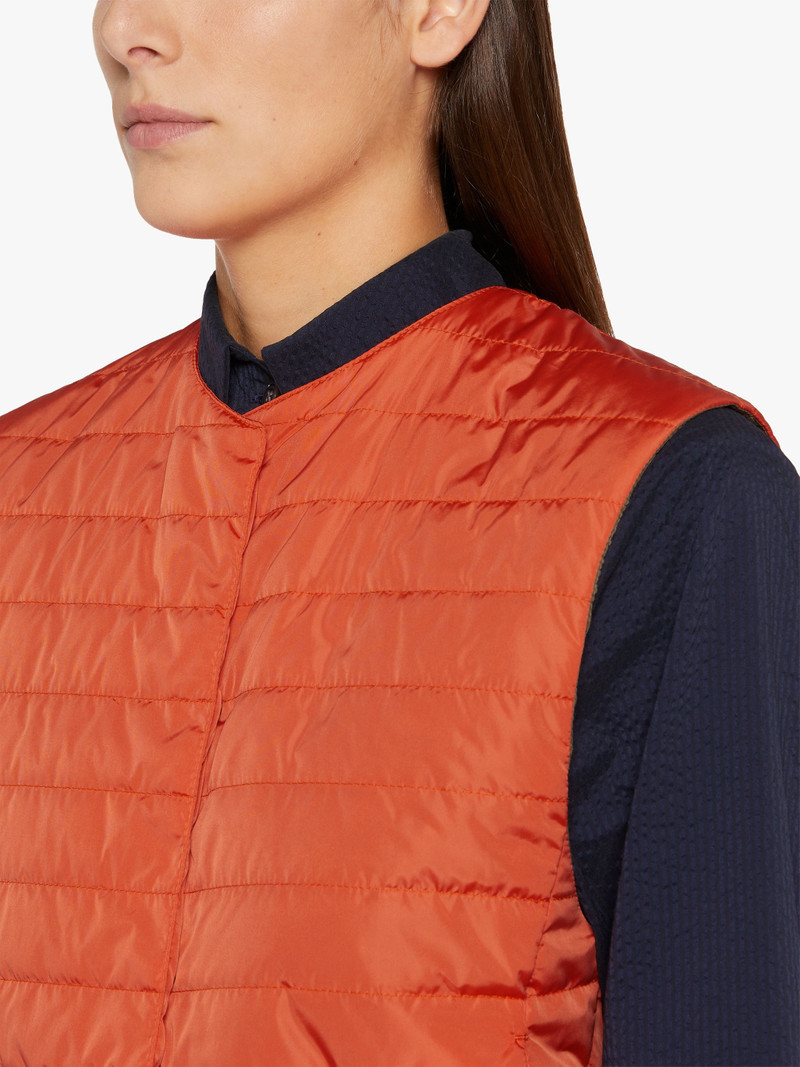 ISABEL ORANGE NYLON LINER VEST | LQV-007 5