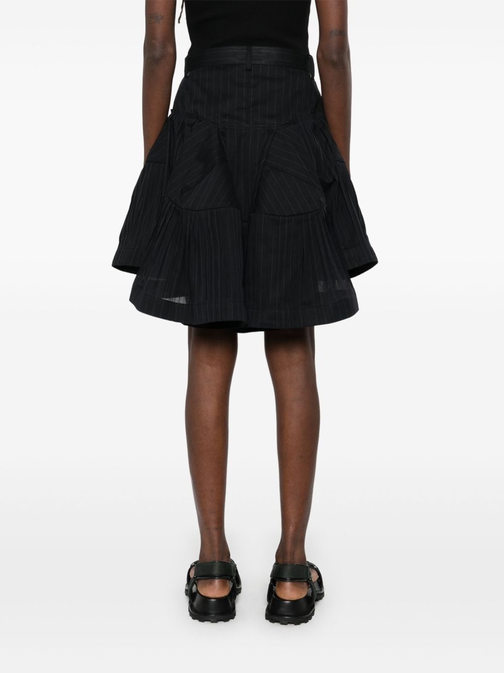 pinstriped mini skirt - 4
