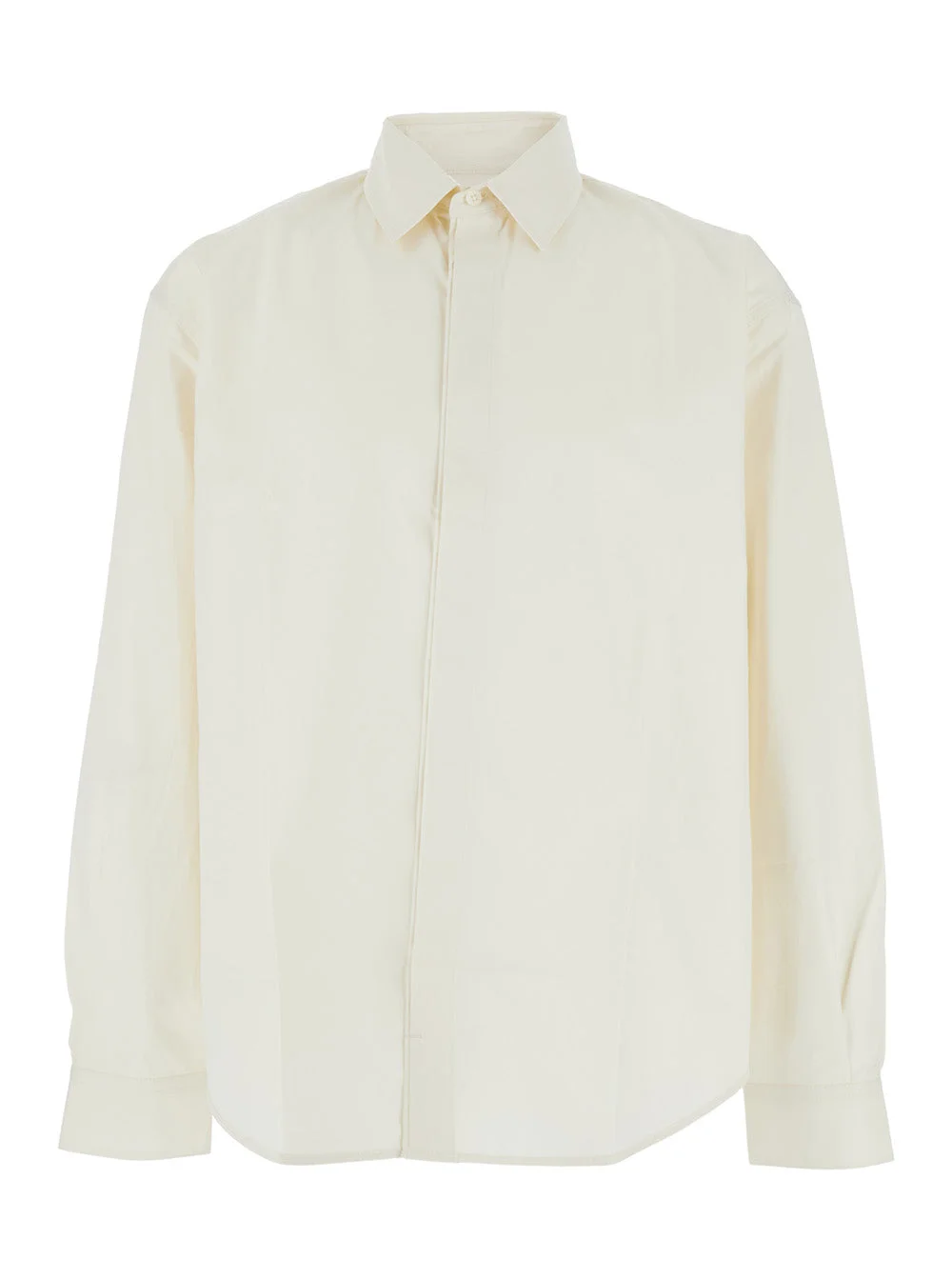 Jacquemus Men 'Henri' White Shirt With Maxi J Logo On The Back In Cotton Man - 1