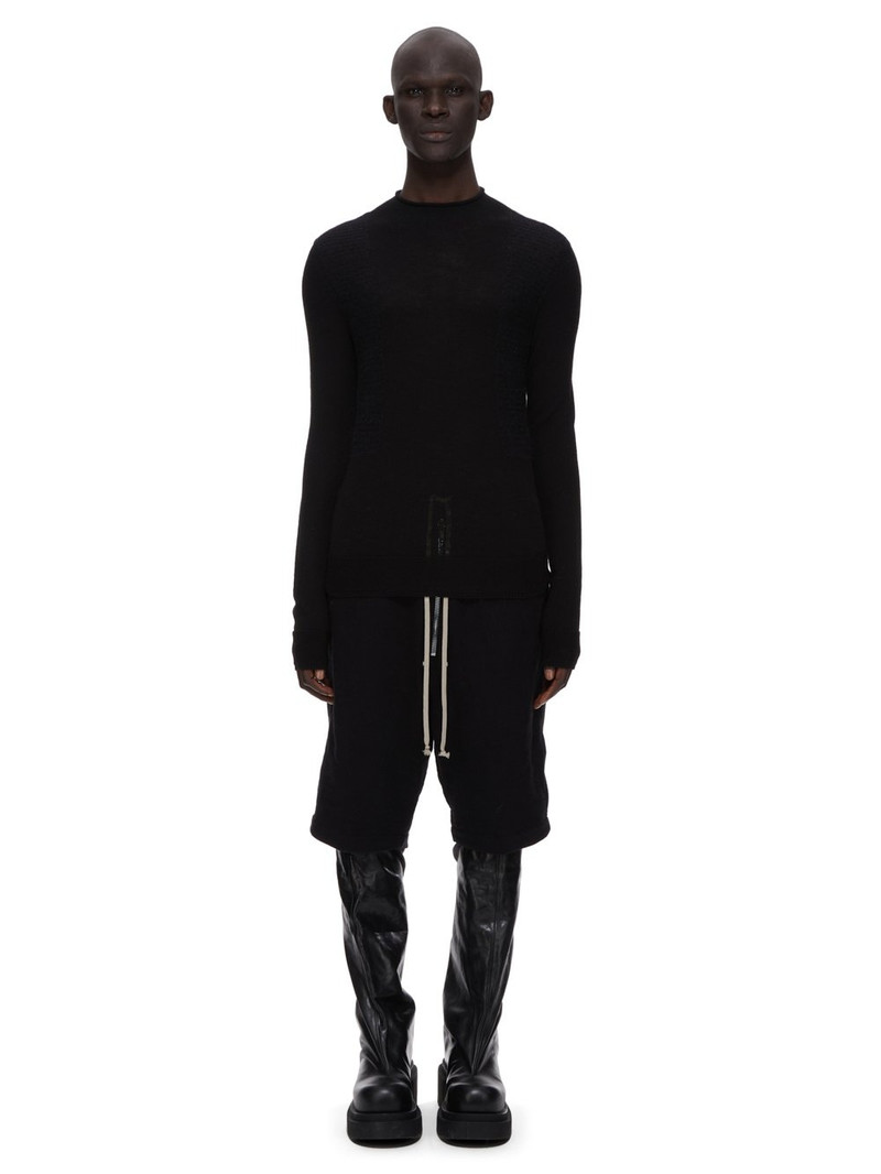 fine-knit panelled wool jumper 6