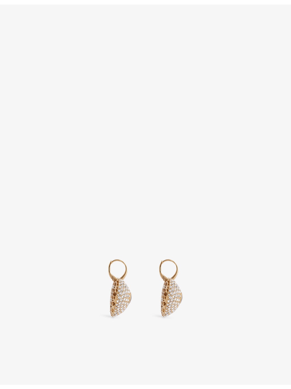 Coeur Royal Brass and Cubic Zirconia Drop Earrings - 4