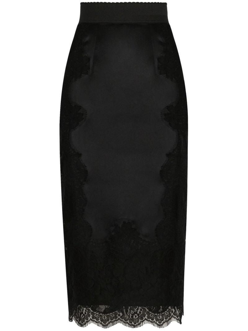 satin midi skirt 1