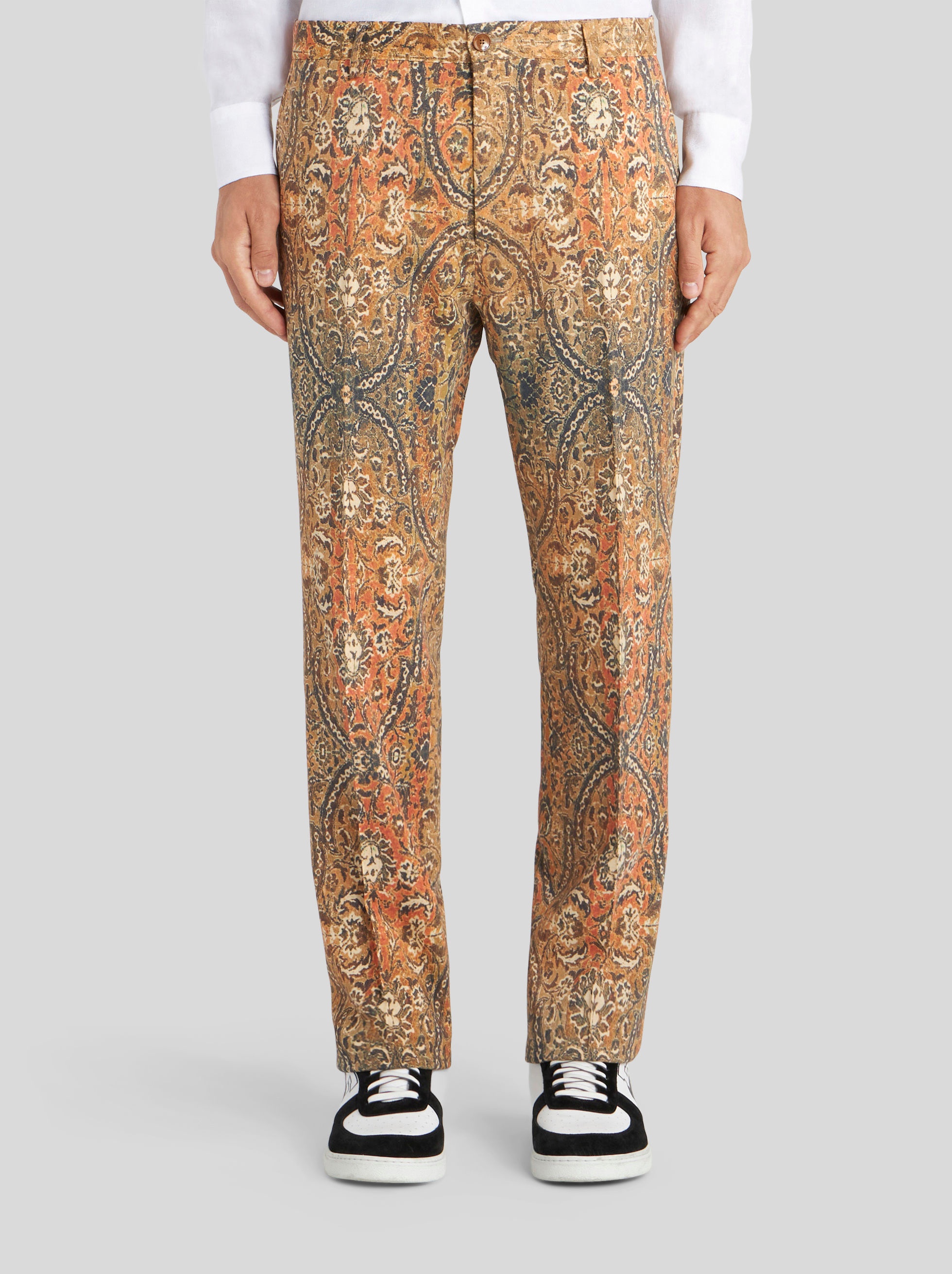 TAILORED TROUSERS WITH CARPET PATTERN - 2