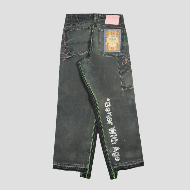 *Better With Age PAINTER’S DOUBLE-WIDE HAND-BEADED WORK PANTS outlook