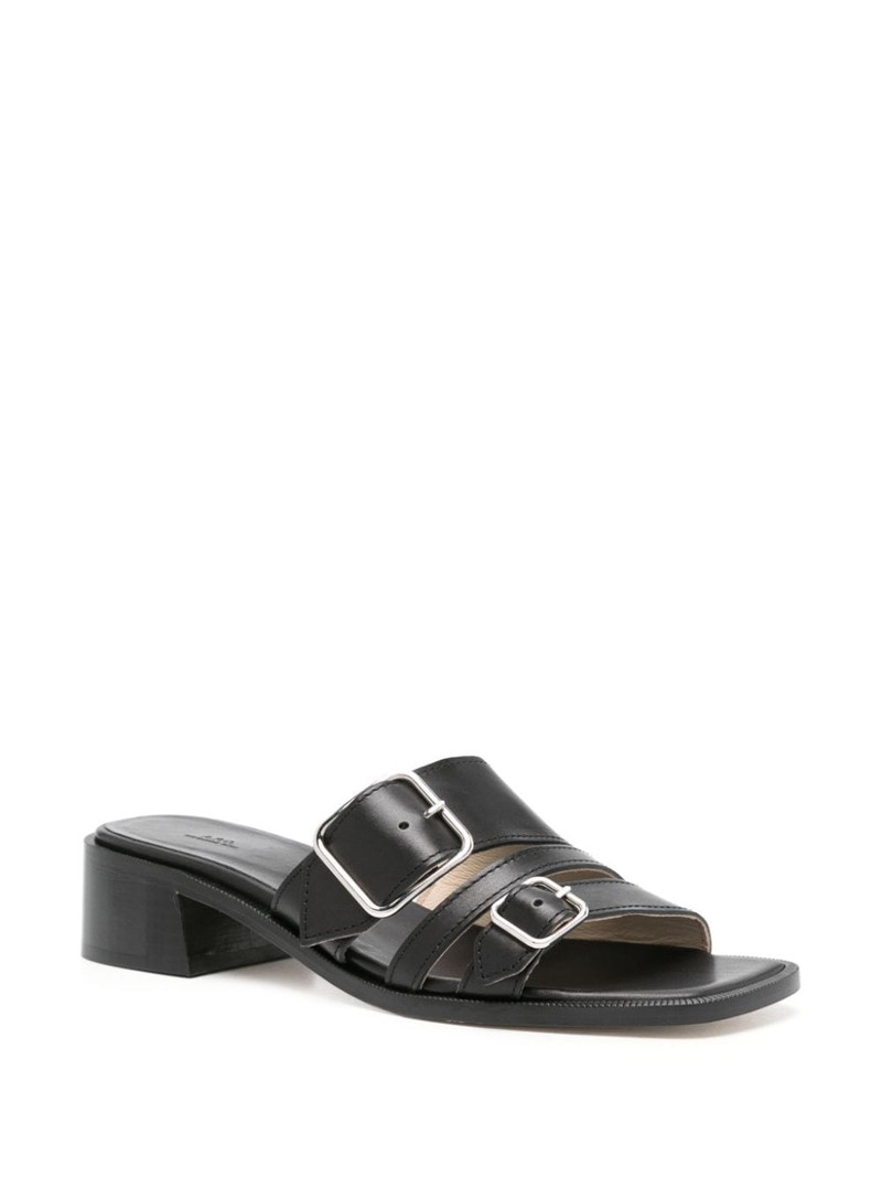 A.P.C. Aly Ã Talon 50mm leather mules outlook