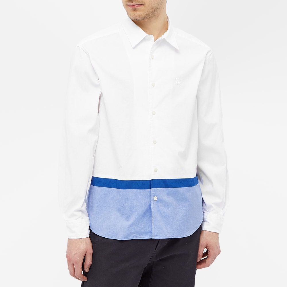 SOPHNET. Hem Panelled Collar Shirt - 4