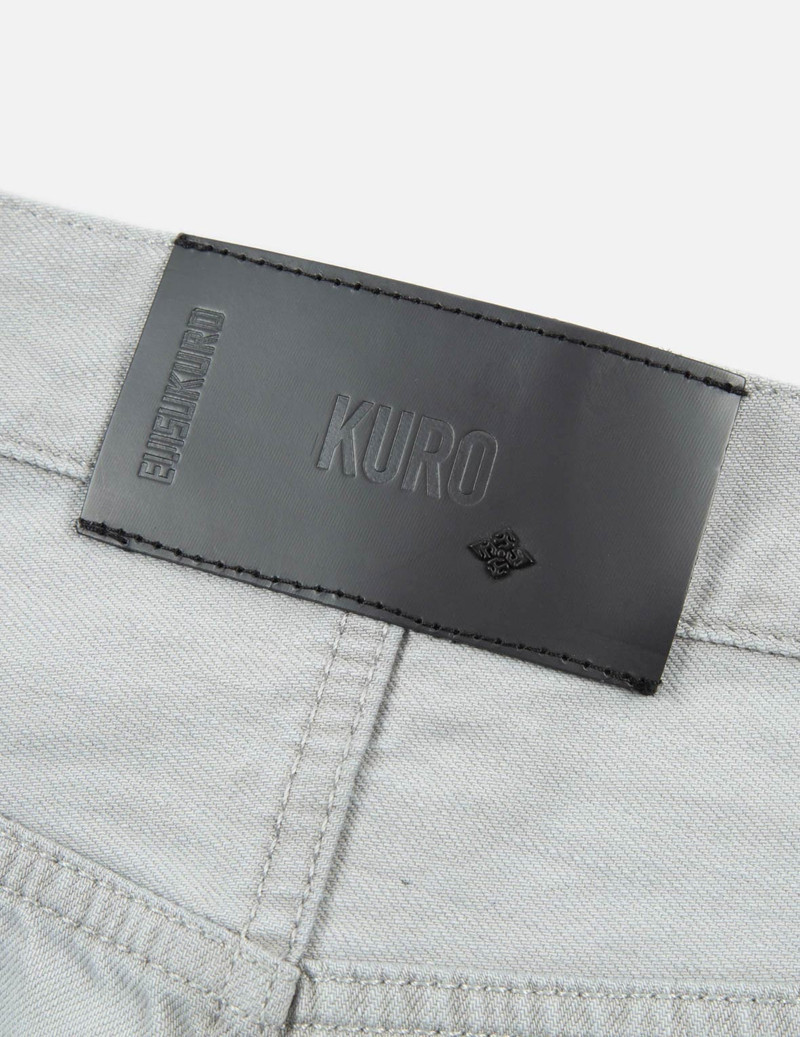 Logo Embroidery Drop-crotch Cropped-fit Denim Jeans #2027 13