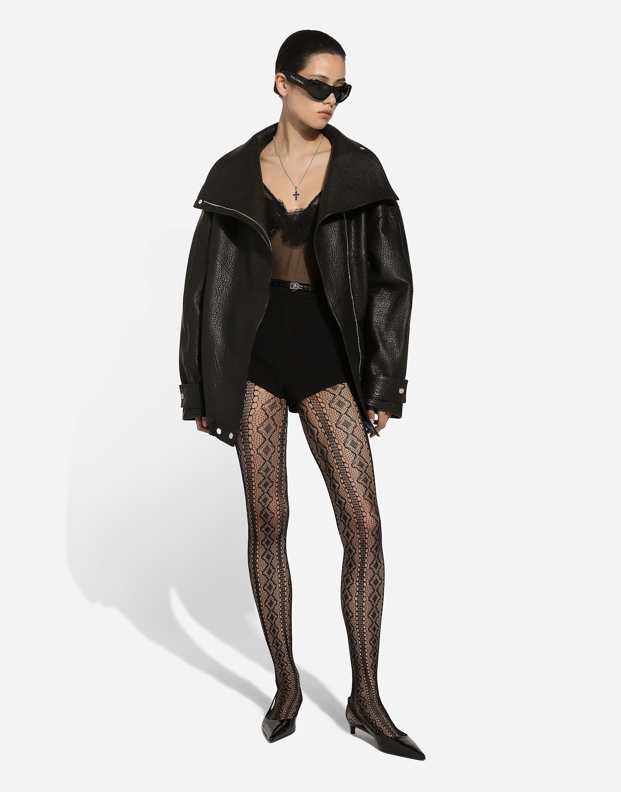 Oversize vegetable-tanned lambskin biker jacket - 2