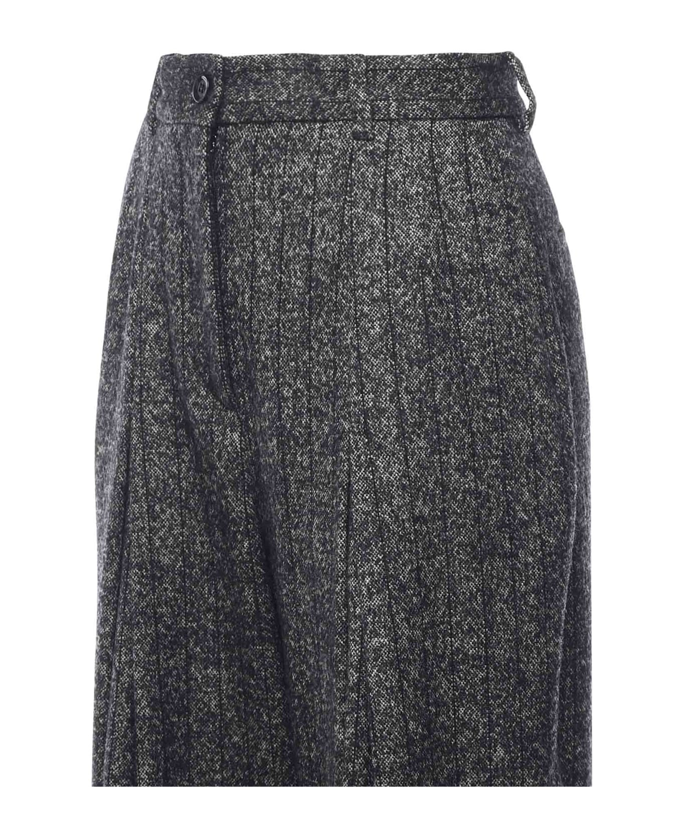 Striped Wool Pants - 2