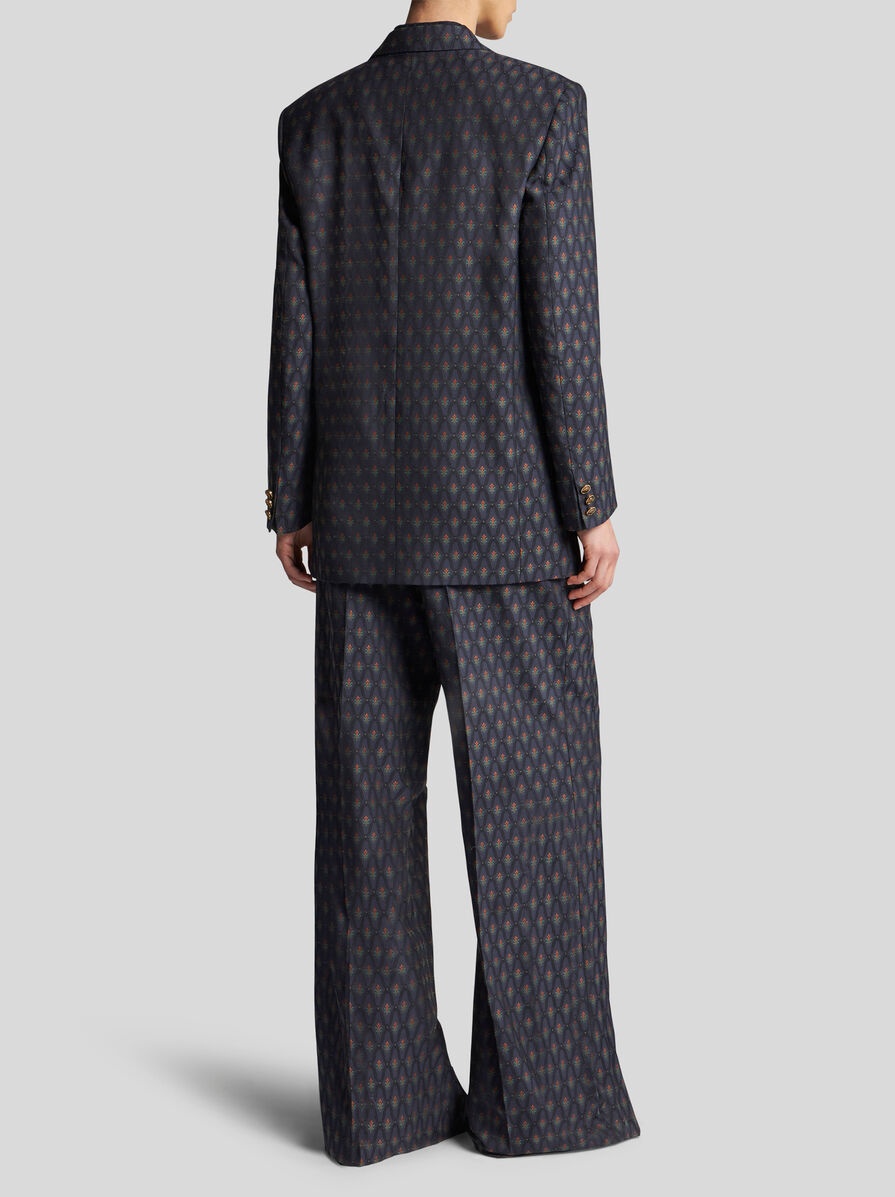 DOUBLE-BREASTED WOOL JACQUARD JACKET - 5