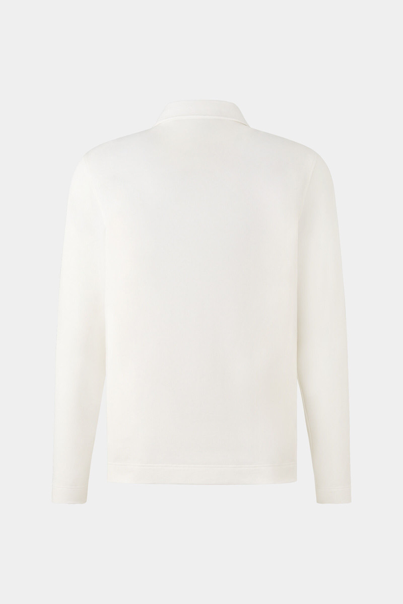 BOGNER Timon Longsleeve polo in Off-white outlook