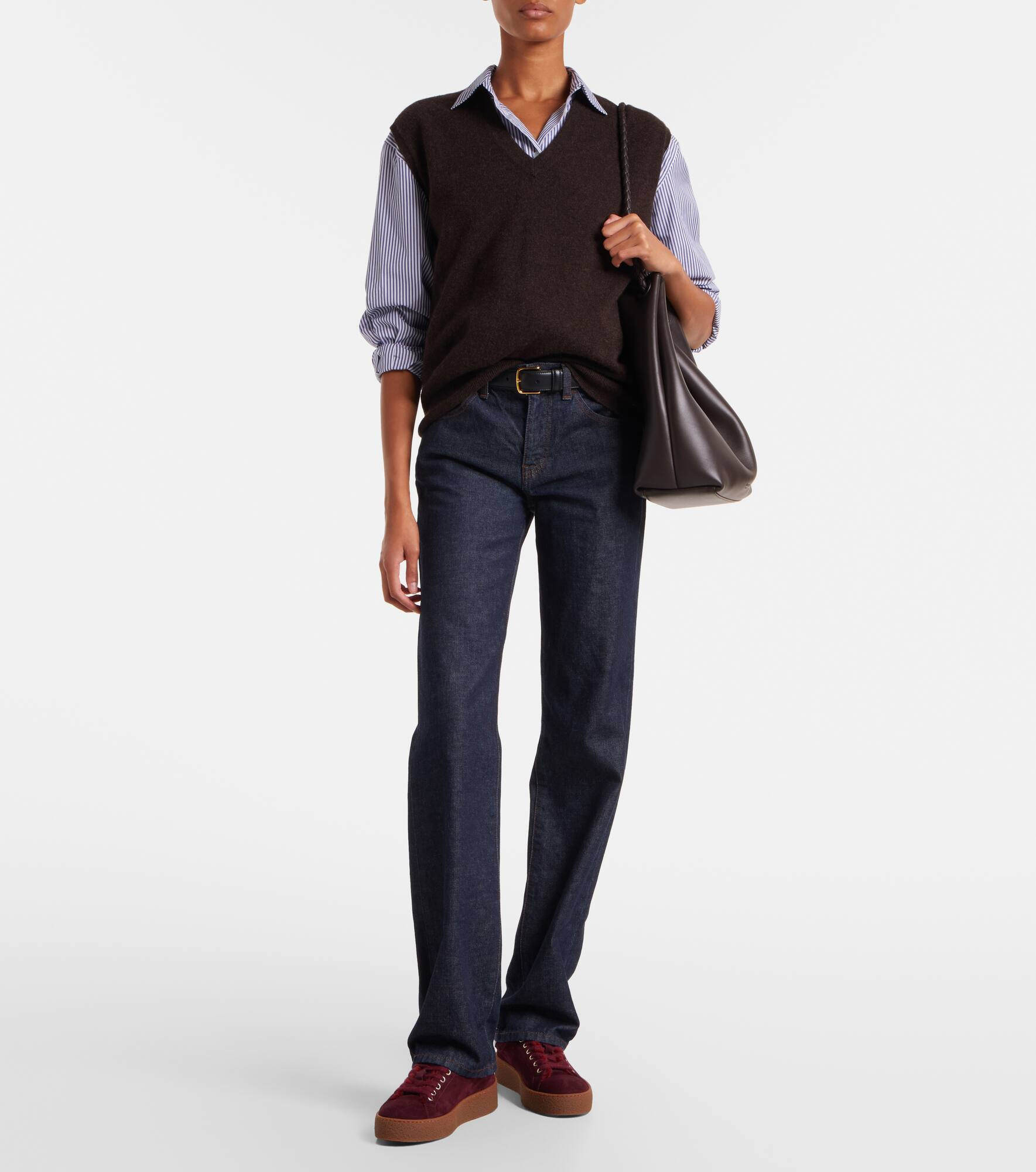 Lucerne shearling-lined suede sneakers - 3