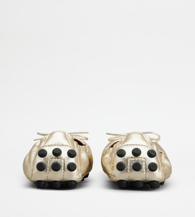 Tod's BUBBLE BALLERINAS IN LEATHER - GOLD outlook