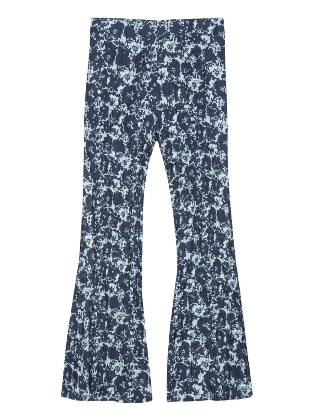 Flower Camo flared trousers - 2