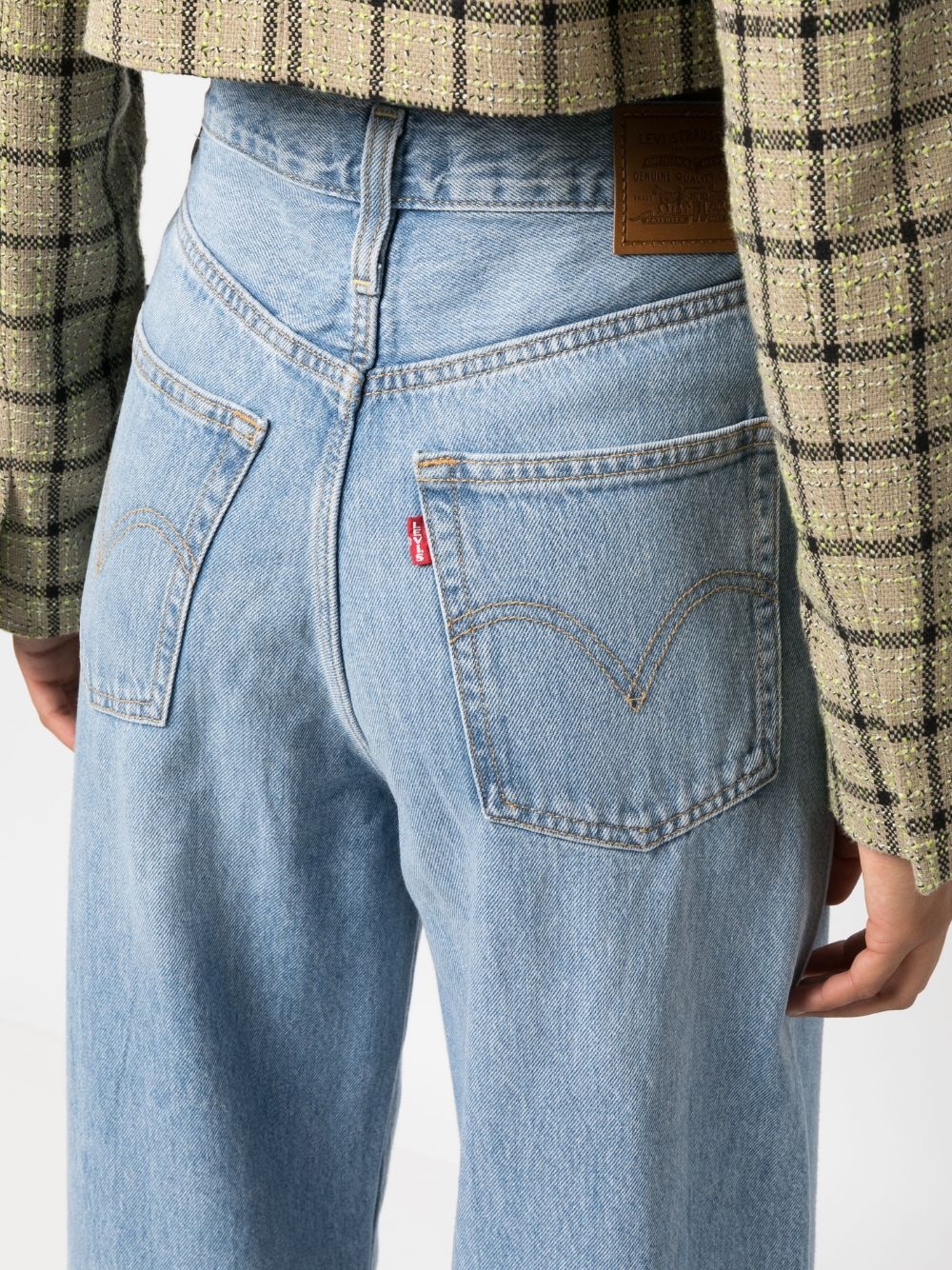 high-waisted wide-leg jeans - 5
