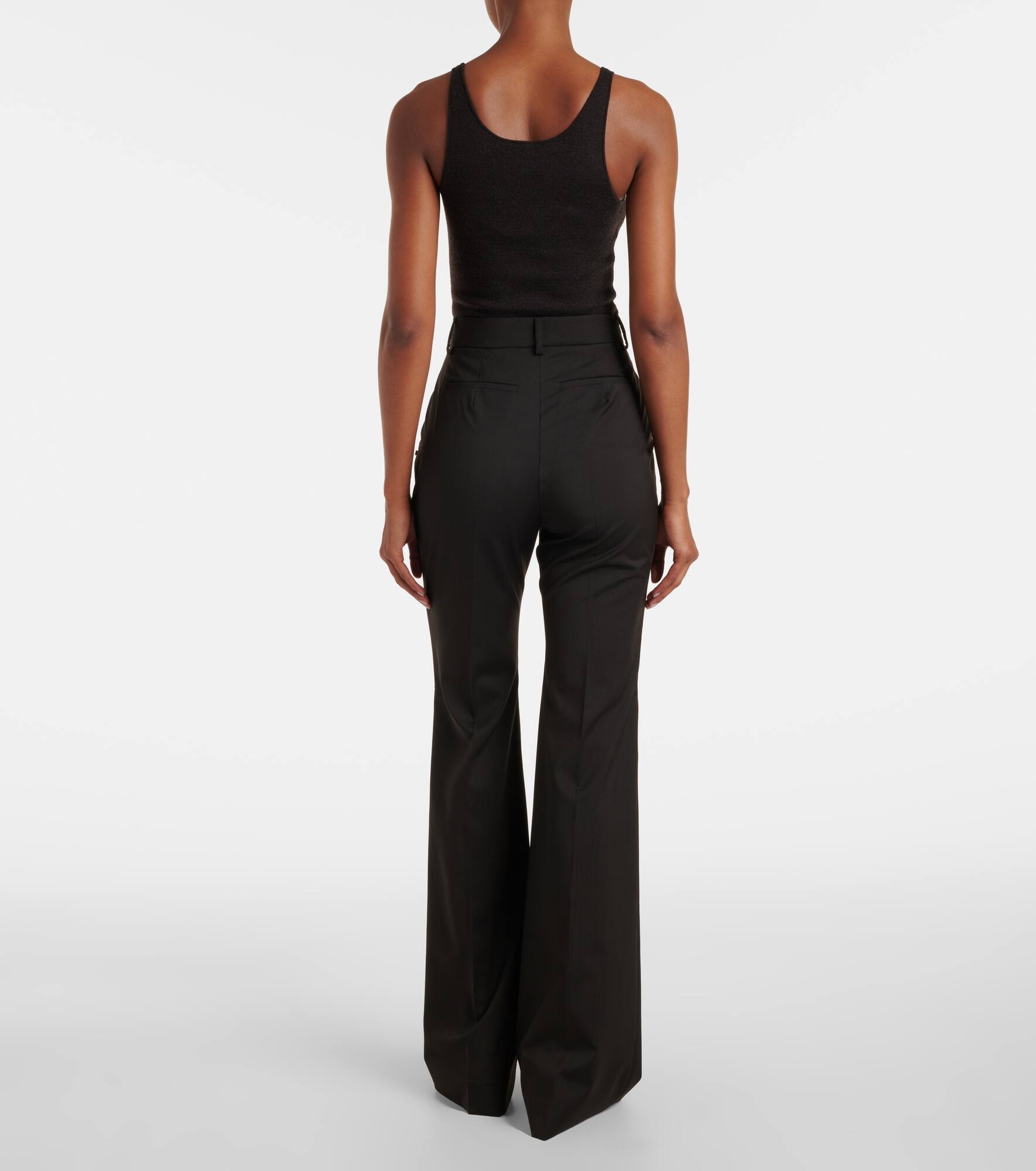 Hangar virgin wool flared pants - 7