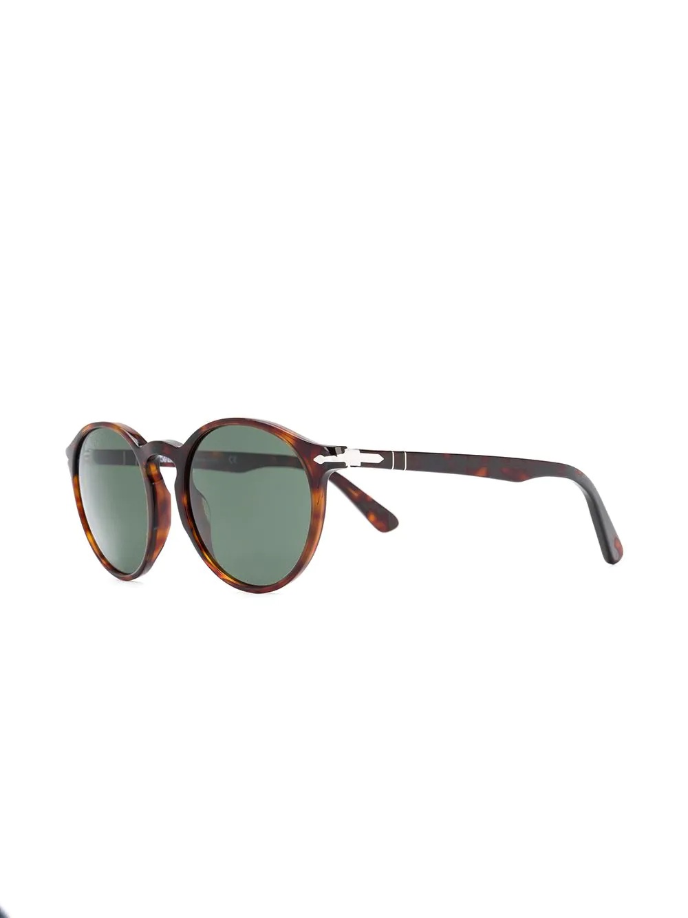 tortoiseshell-effect round-frame sunglasses - 2
