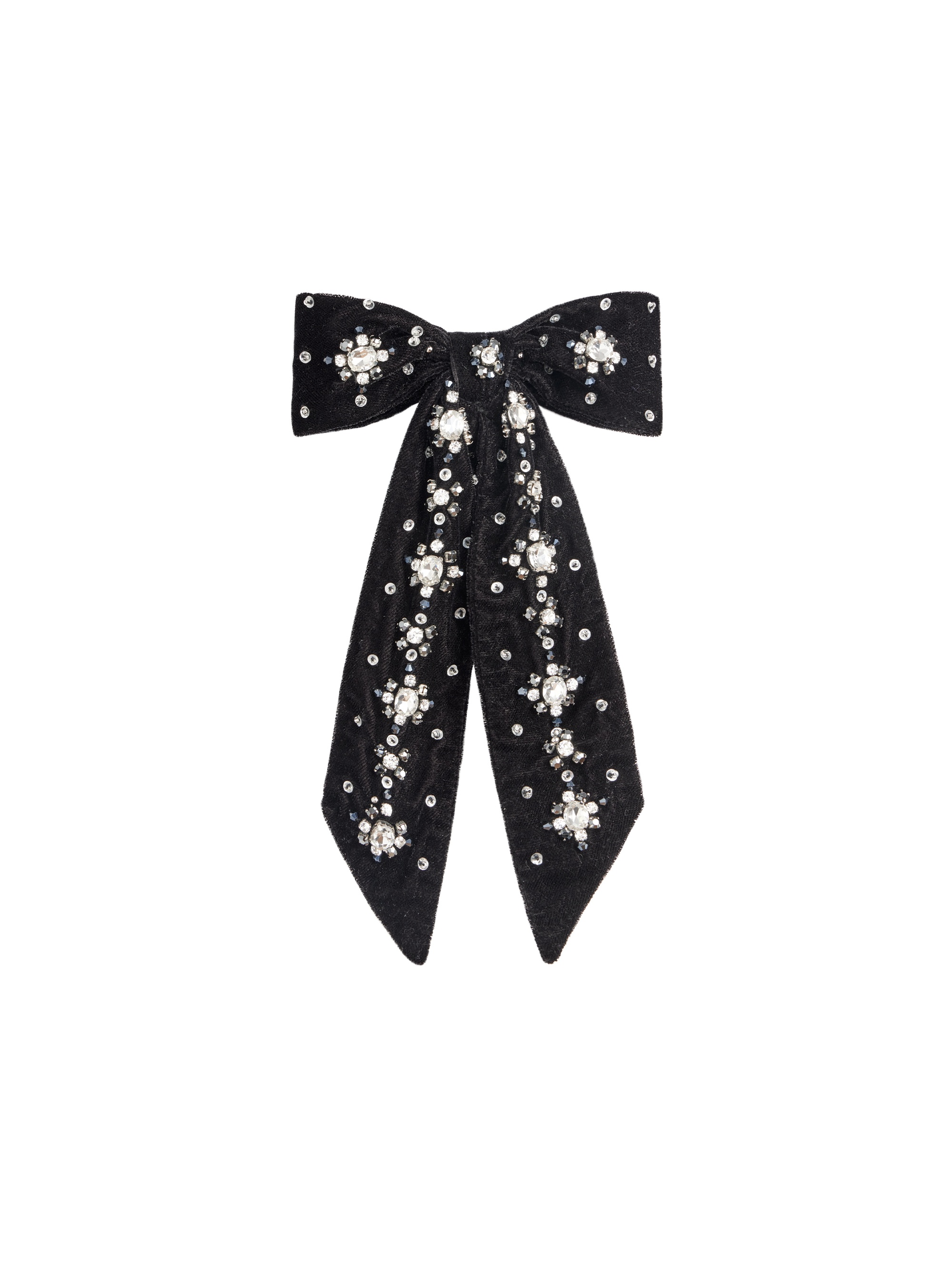 KITTI EMBELLISHED BOW BARRETTE - 2