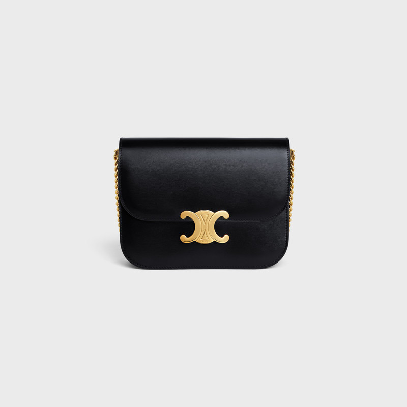 MEDIUM COLLEGE BAG in shiny calfskin 1