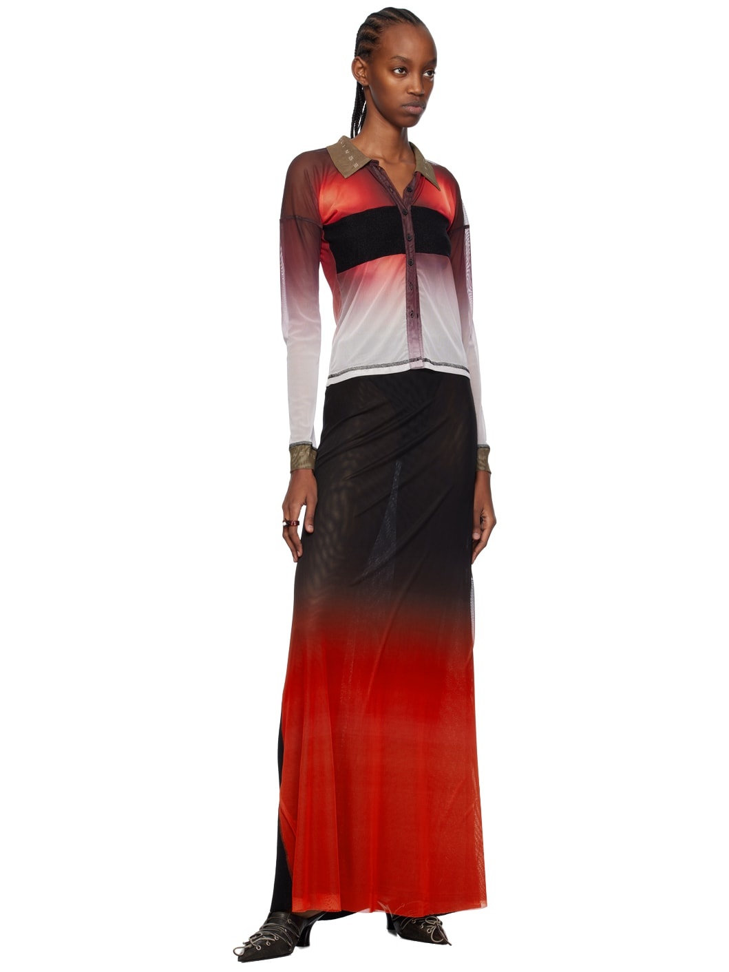 Multicolor Semi-Sheer Polo - 4