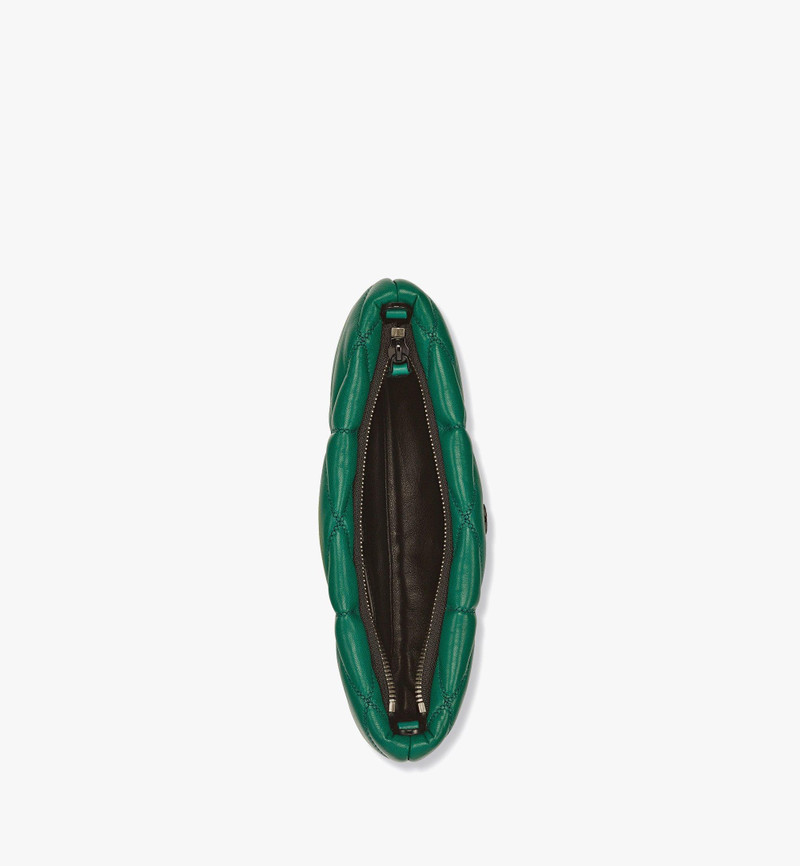 Travia Zip Pouch in Cloud Quilted Leather 4