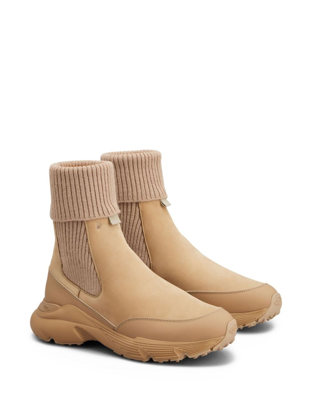 Leather knitted boots - 3