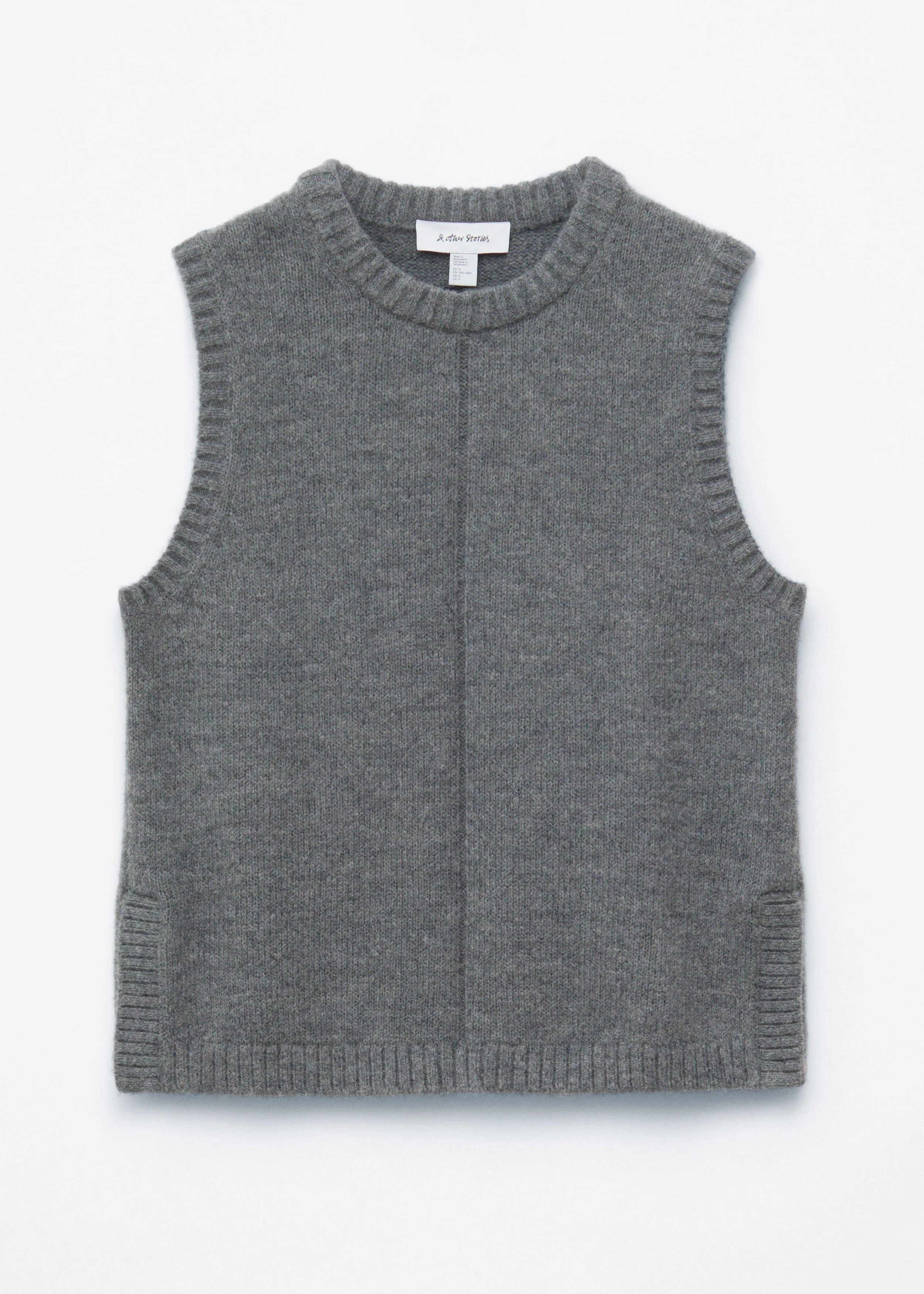 Knitted Sweater Vest - 1