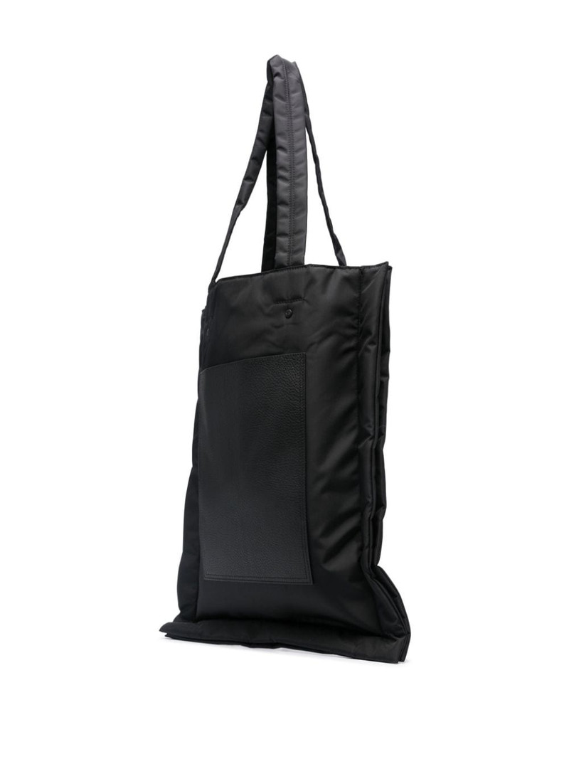 Y-3 Lux logo-print tote bag outlook