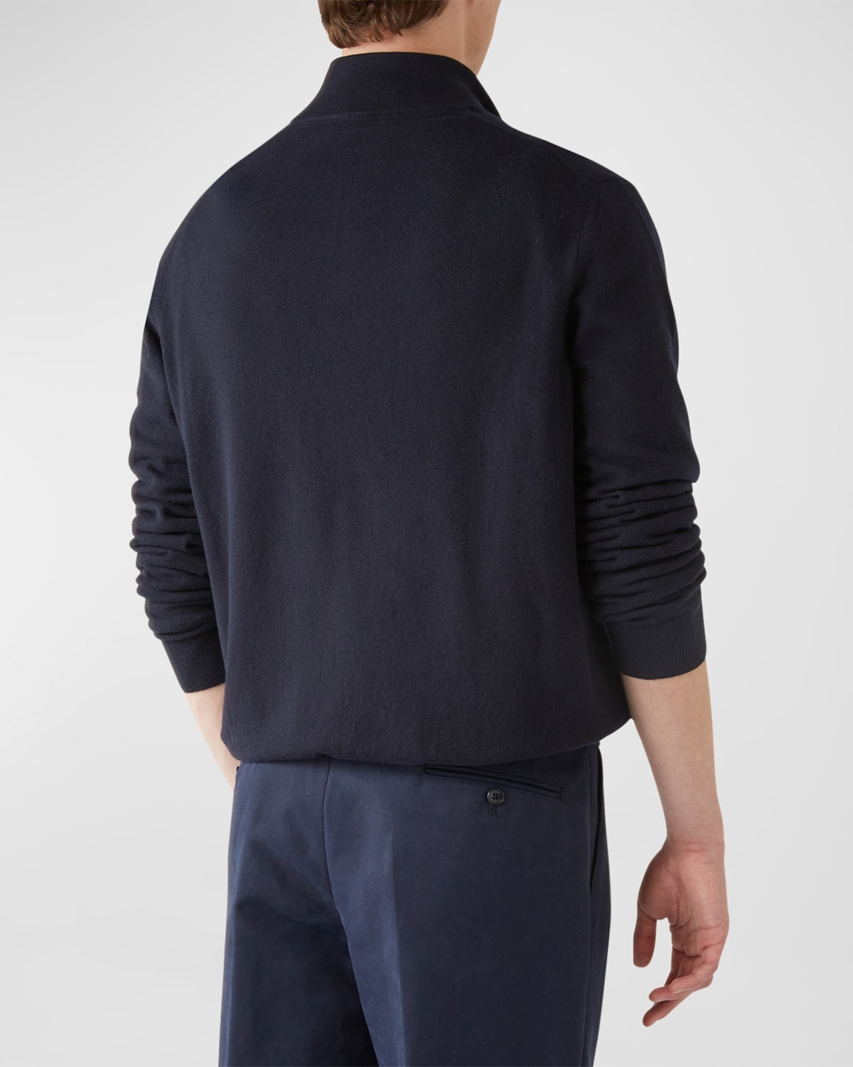 Men's Mezzocollo Baby Cashmere Quarter-Zip Sweater - 4