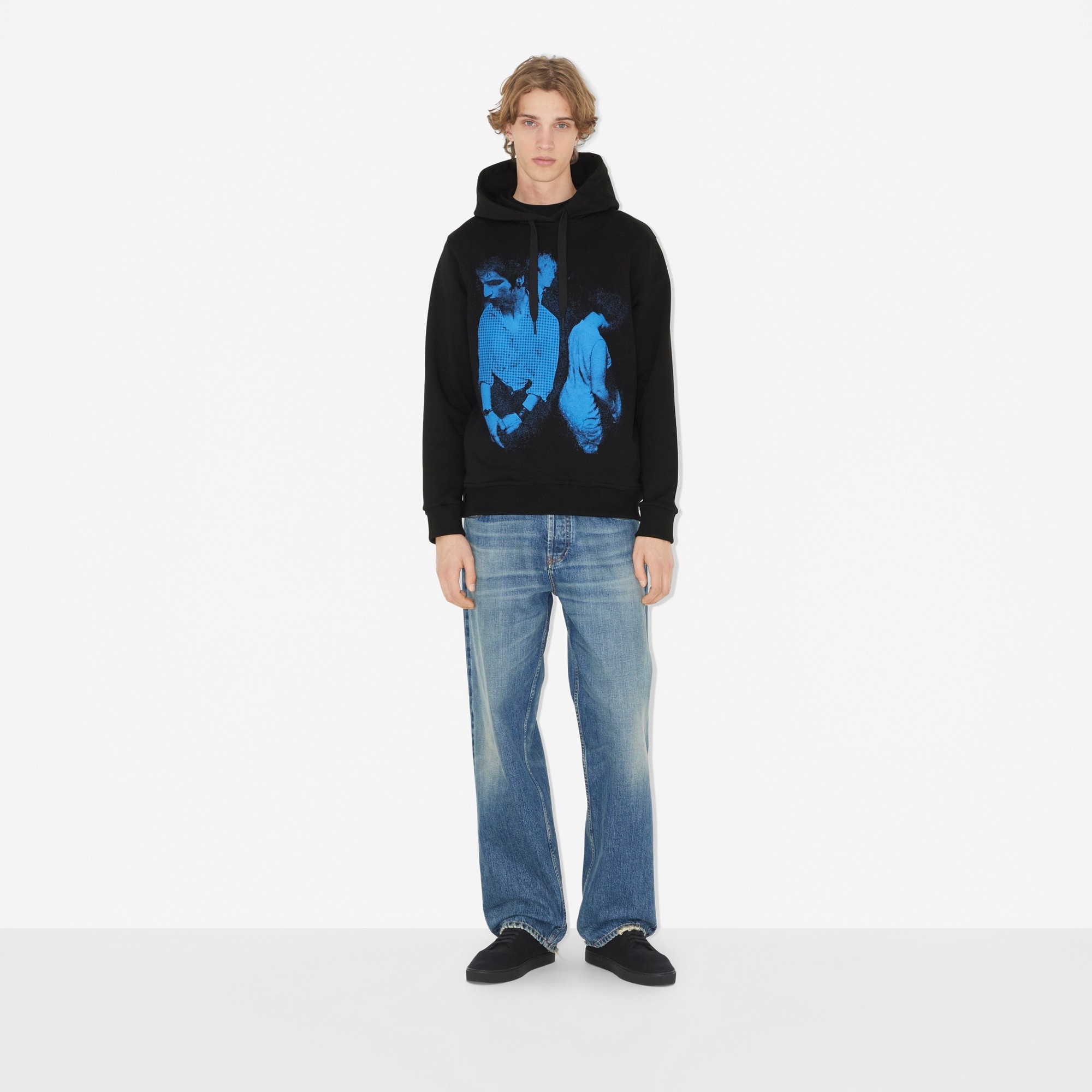 Mod Print Cotton Hoodie - 2