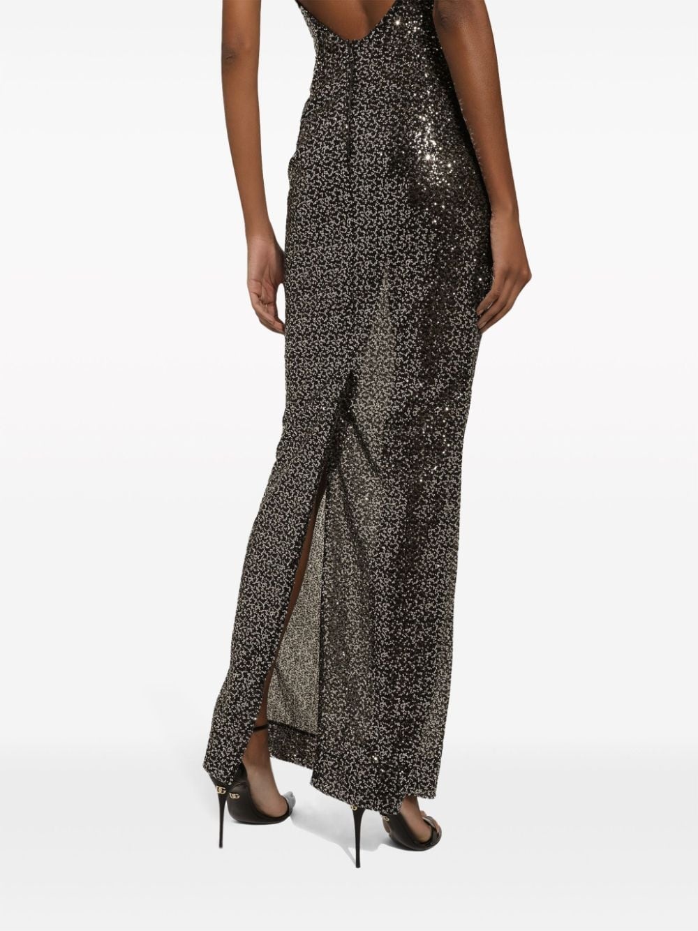 sequin-embellished maxi dress - 5