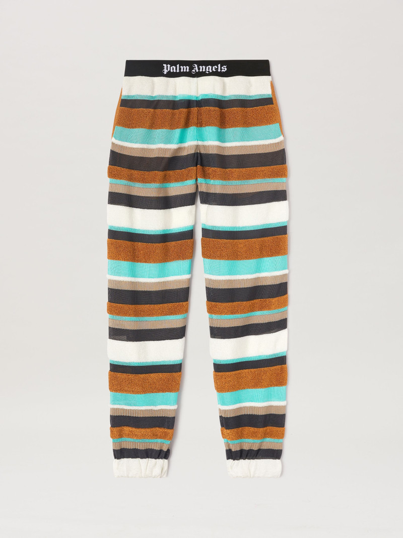 Lurex Stripes Knit Logo Pants 1