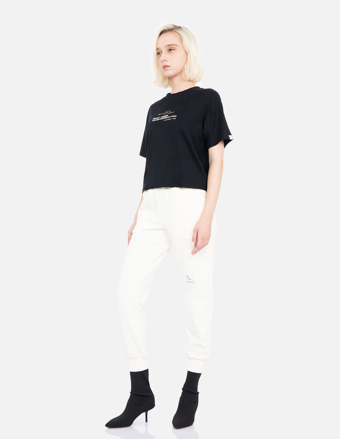 Logo and Kamon Print T-shirt - 4