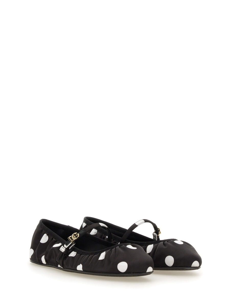Dolce & Gabbana Women Printed Satin Ballerina - 2