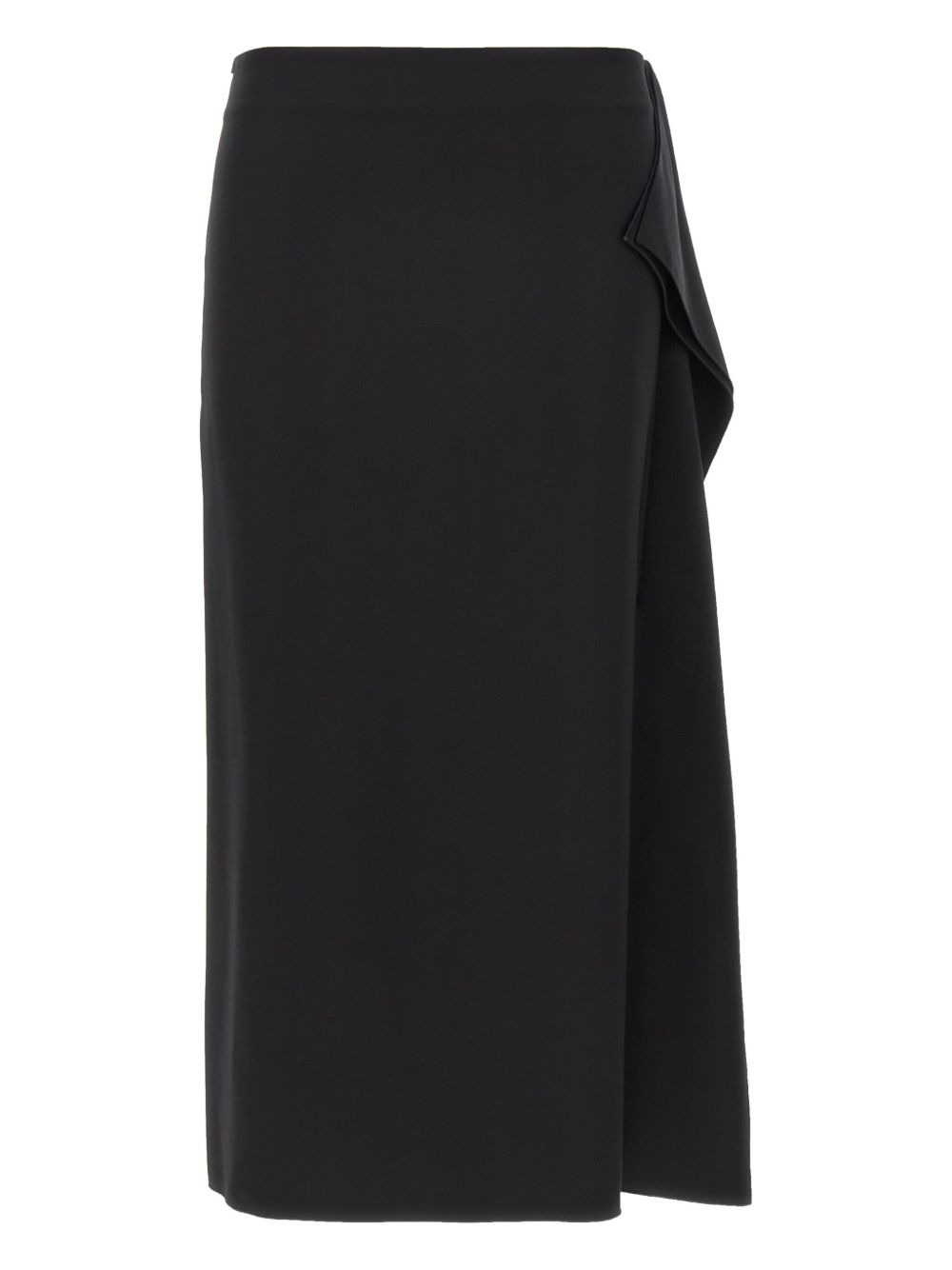 Giambo ruffle side-slit midi skirt - 1