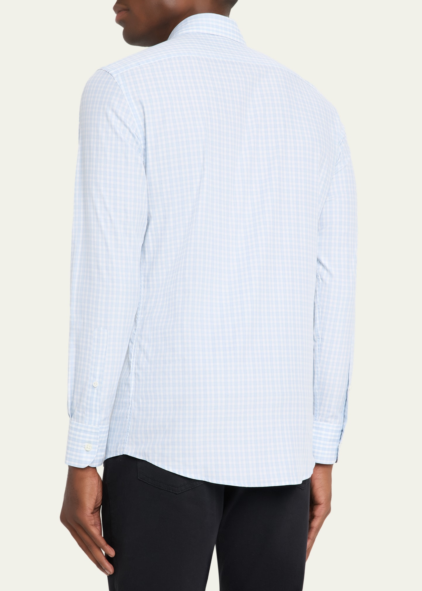 Men's Centoquaranta Twill Plaid Sport Shirt - 3
