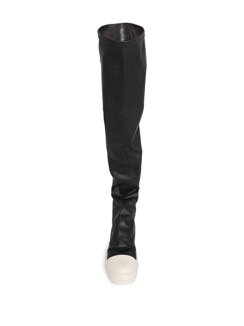 thigh-high leather boots - 4