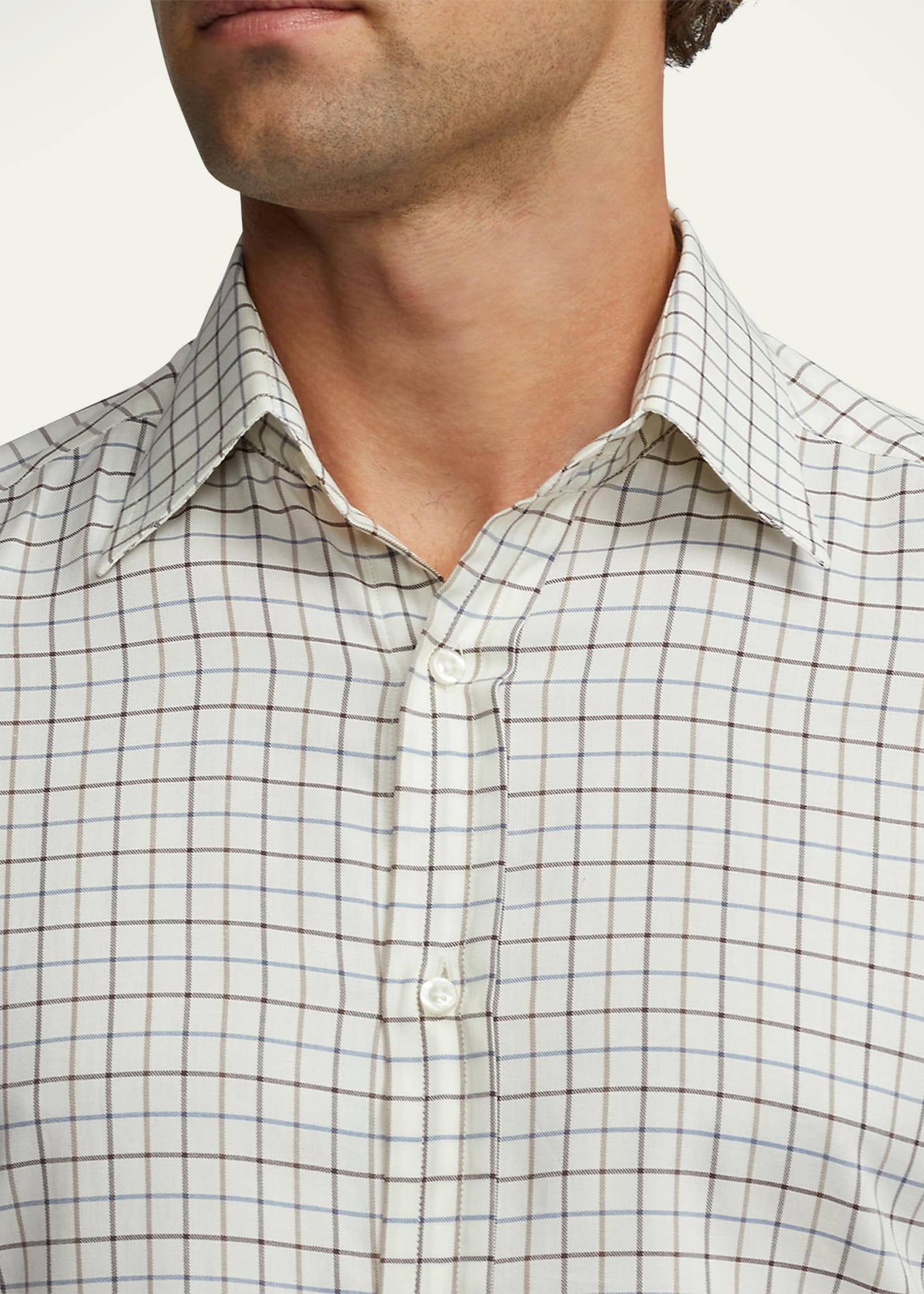 Men's Tattersall Twill Button-Down Shirt - 5