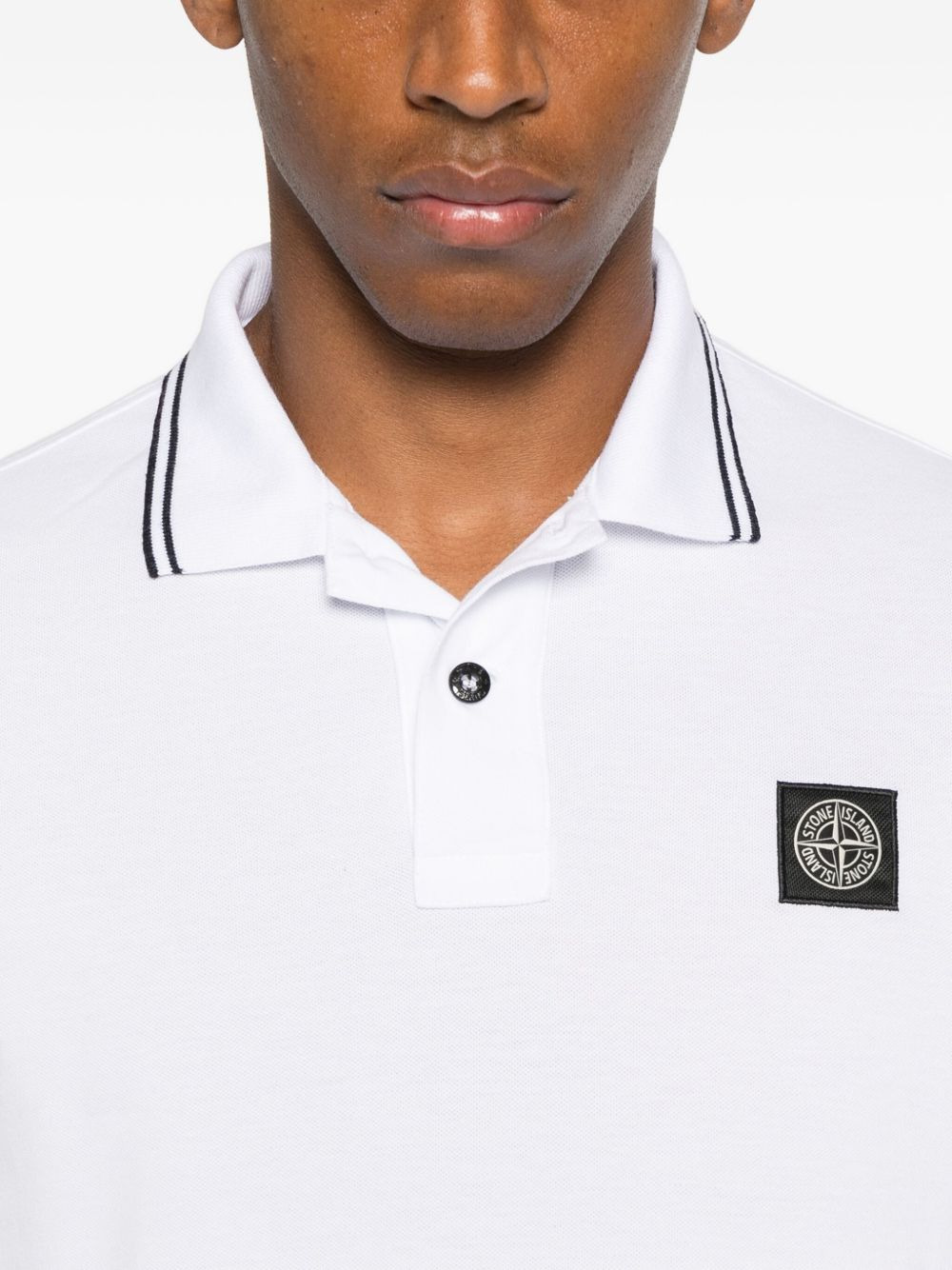 tipped-collar polo shirt - 4