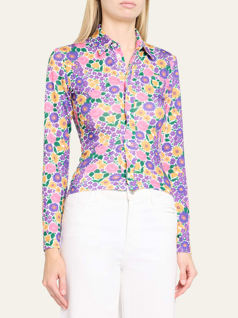 Arianne Floral Button-Down Shirt 4