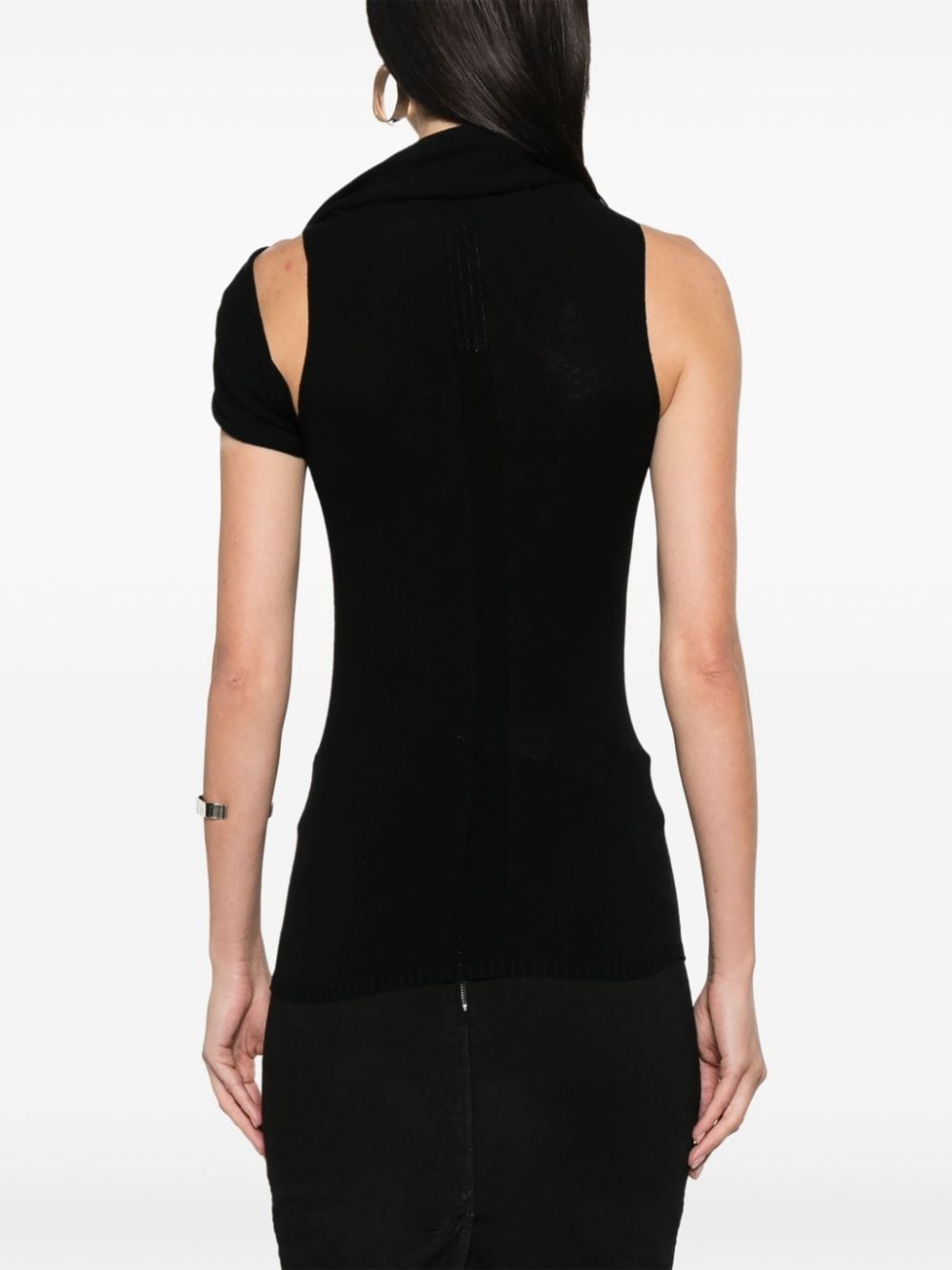 high-neck knitted top - 4