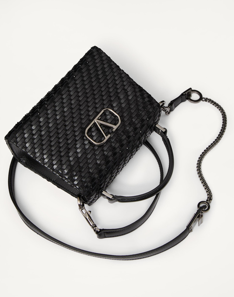 VALENTINO GARAVANI VSLING MINI WOVEN HANDBAG 5