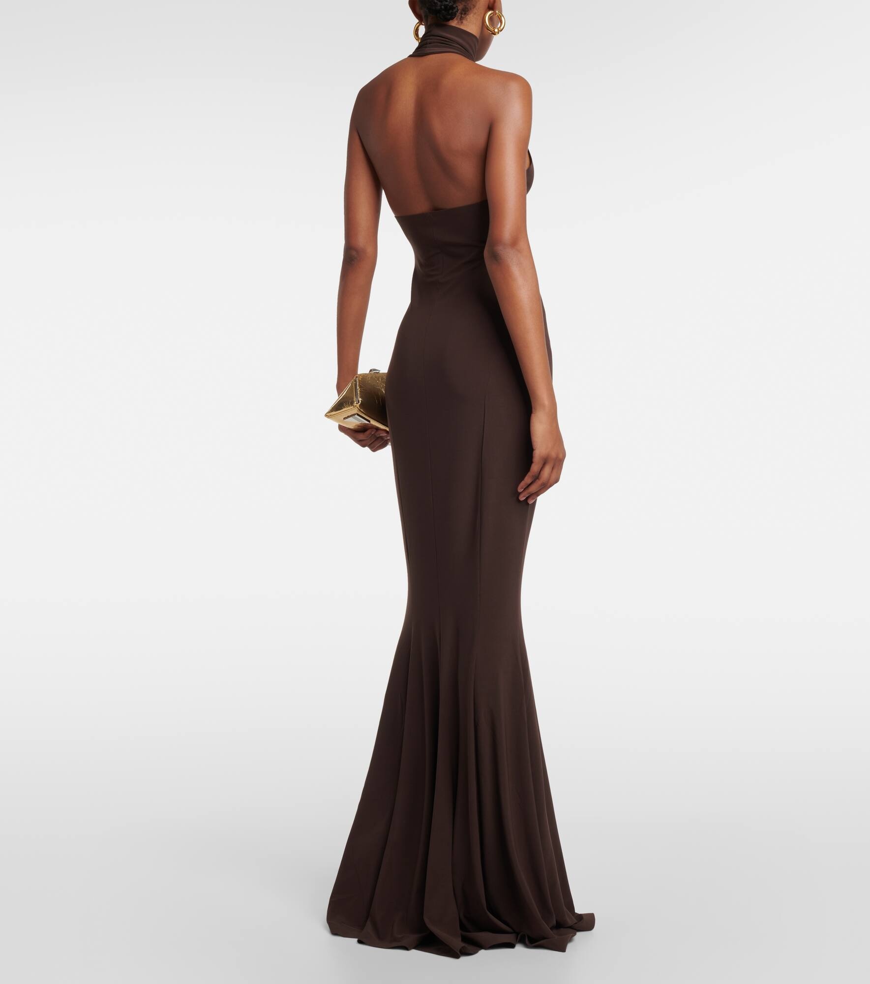 Turtleneck jersey gown - 3