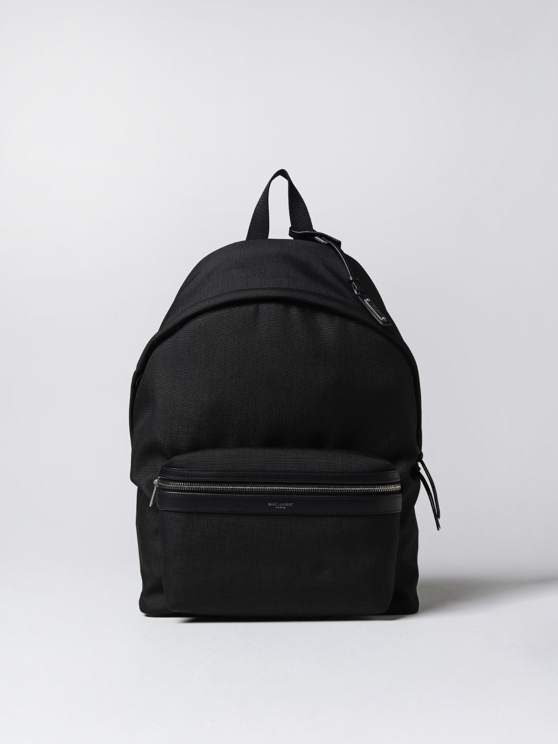 Saint Laurent backpack in cotton and leather - 1