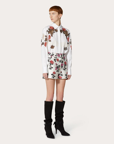 Valentino Compact Poplin Intarsia Shirt outlook