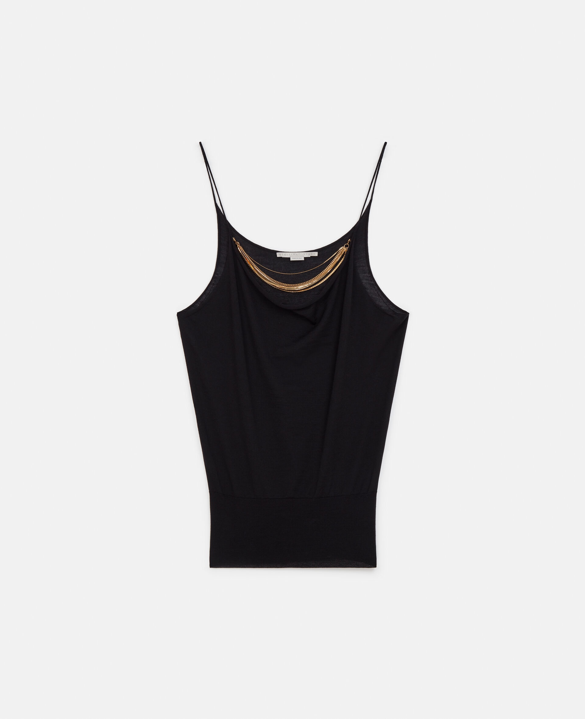 Necklace Chain Merino Knit Cami Top - 3