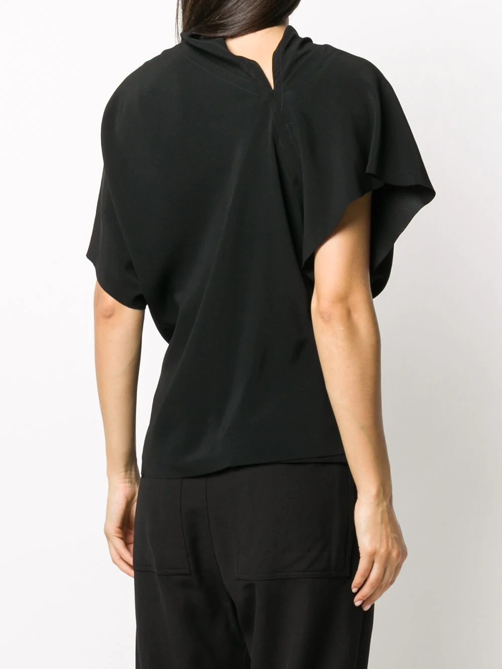 draped detail blouse - 4