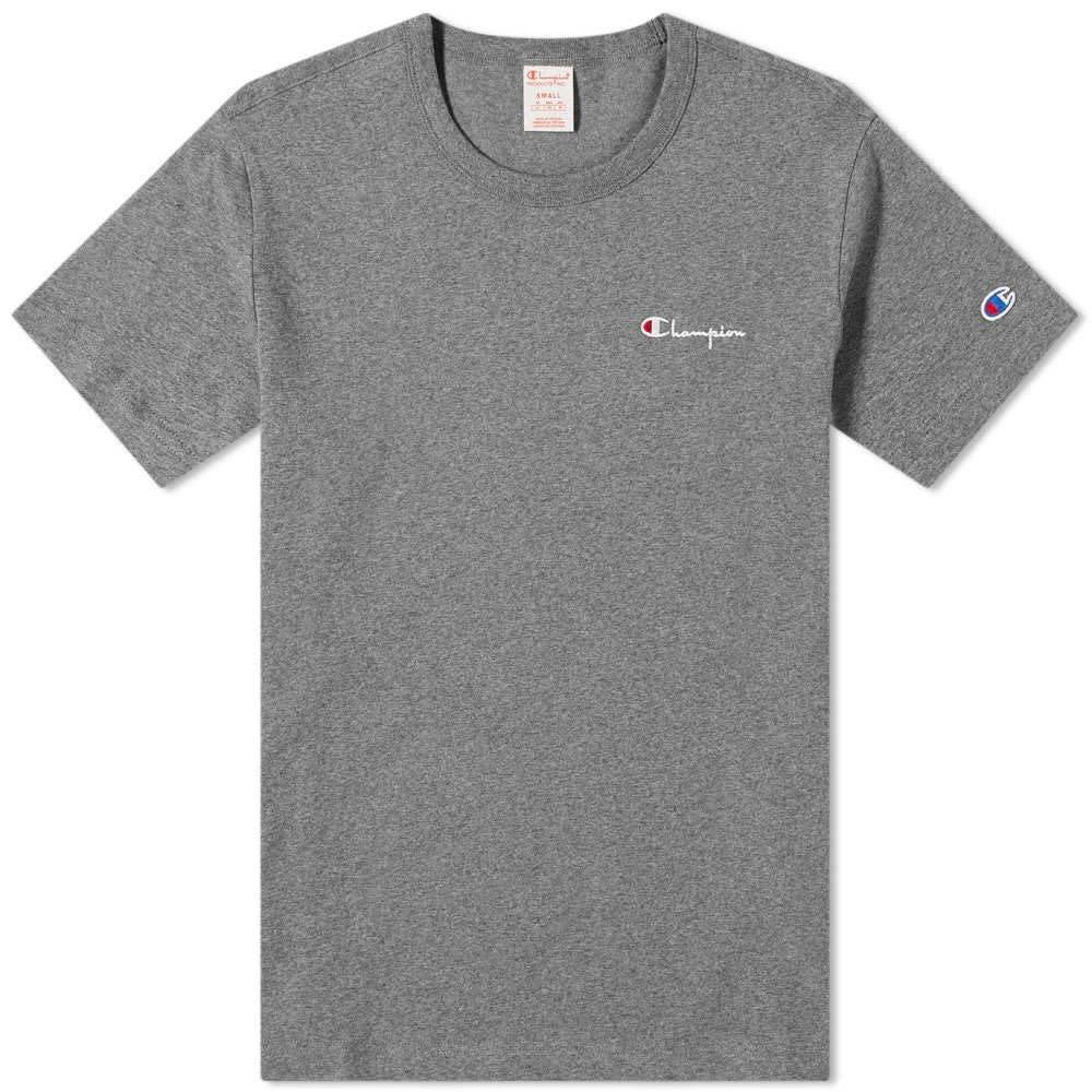 Champion Reverse Weave Small Script Logo Tee - 1