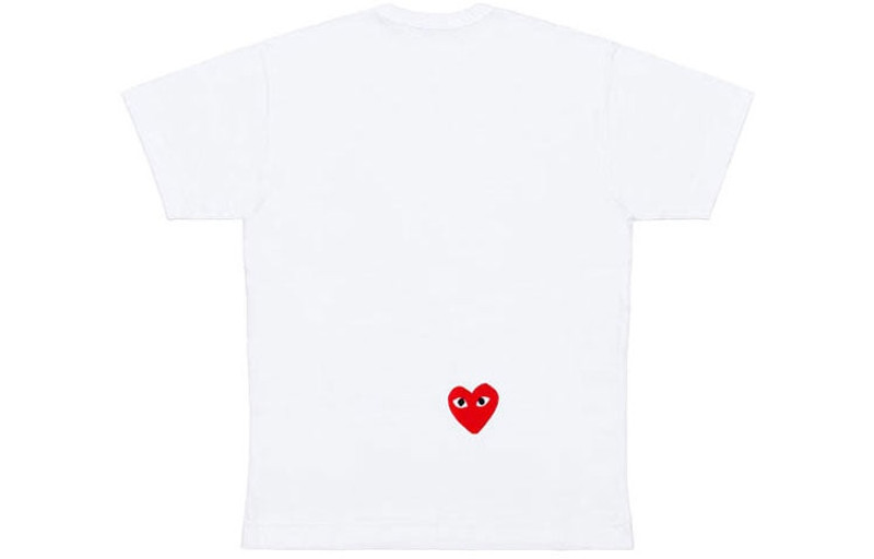 Comme des Garçons PLAY COMME des GARCONS PLAY x Nike Crossover play together Series Round Neck Short Sleeve Tee 'White' AE- outlook