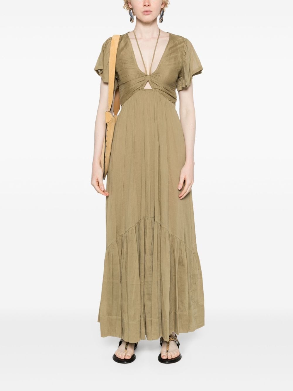 Agathe crepe maxi dress - 2